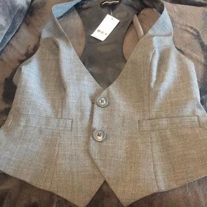 Grey vest from Express store with tags, never worn
